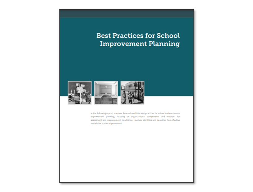 Best Practices for School Improvement Planning